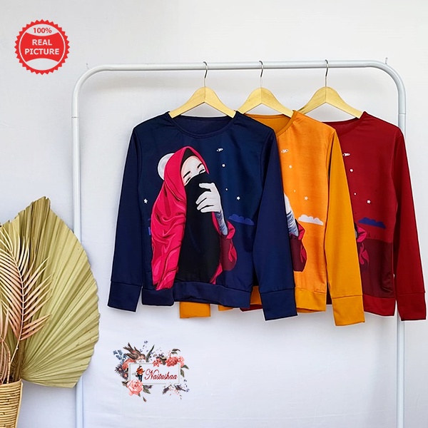 BAJU SETELAN WANITA DEWASA ROK KAOS LENGAN PANJANG BAHAN BABY TERRY TERBARU ONE SET ROK BLOUSE PINGGANG KARET KANTONG KANAN KIRI