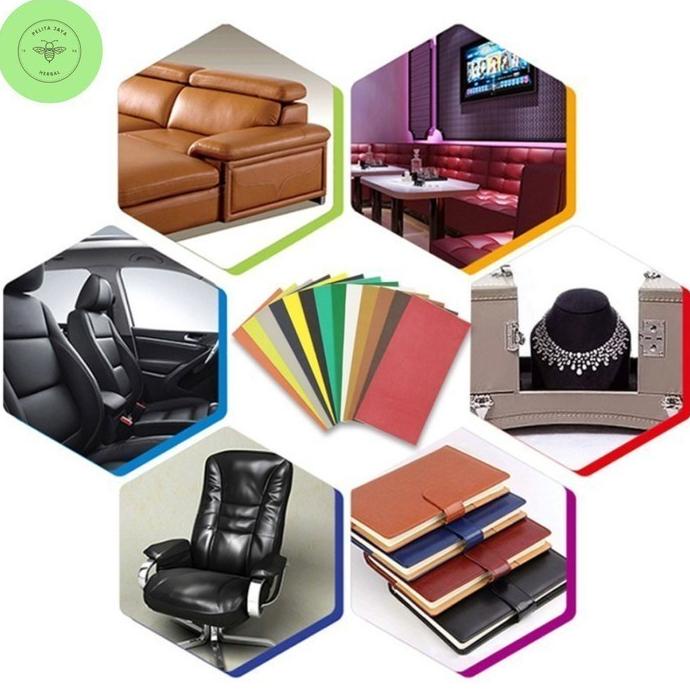 Stiker kulit sofa perekat leather repair patch tambalan sofa lapis jok