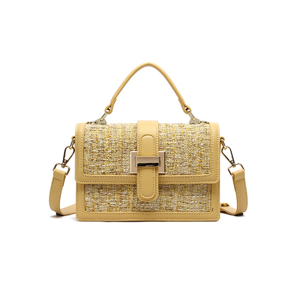 HANA Selbie Sling Tweed Bag M3511 - Yellow