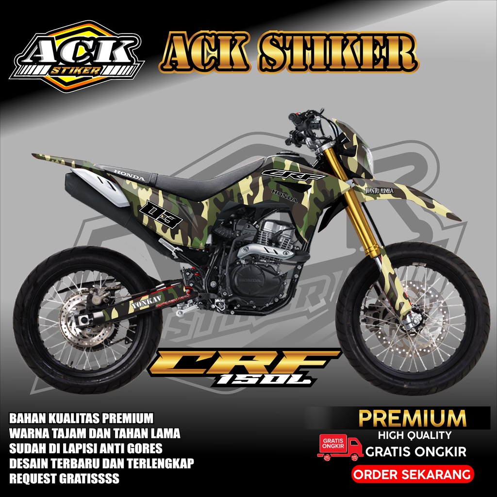 Decal CRF 150L Motif loreng tentara