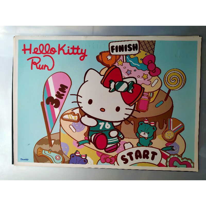 Poster hello Kitty ukuran 50 x 70