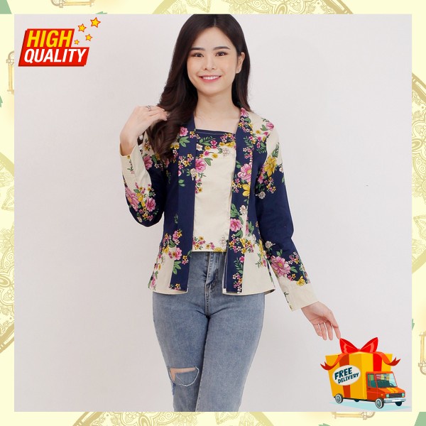 Baju Kondangan Ibu2 Atasan Batik Fashionable Buju Cewek Formal Kemeja Dewasa Casual Bju Dewasa Model