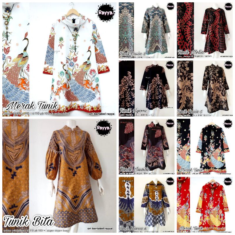 tunik batik by rayya // tunik merak // tunik bita // tunik casia // tunik kyomi // tunik juwita // t