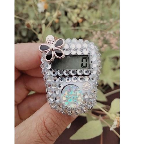 Best Product Tasbih Digital Swarovski ( Clear Series ) Tasbih Digital Blink-blink /  Tasbih Murah / 