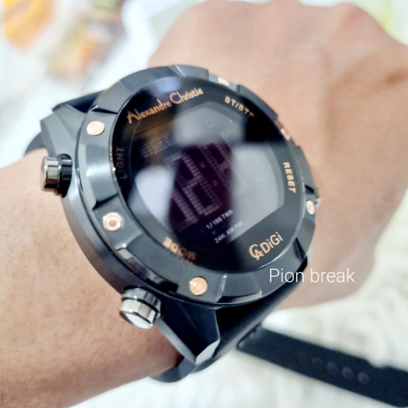 ALEXANDRE CHRISTIE DIGITAL AC 9372 | AC9372 DIGI RUBBER SERIES TERBARU JAM PRIA ORIGINAL