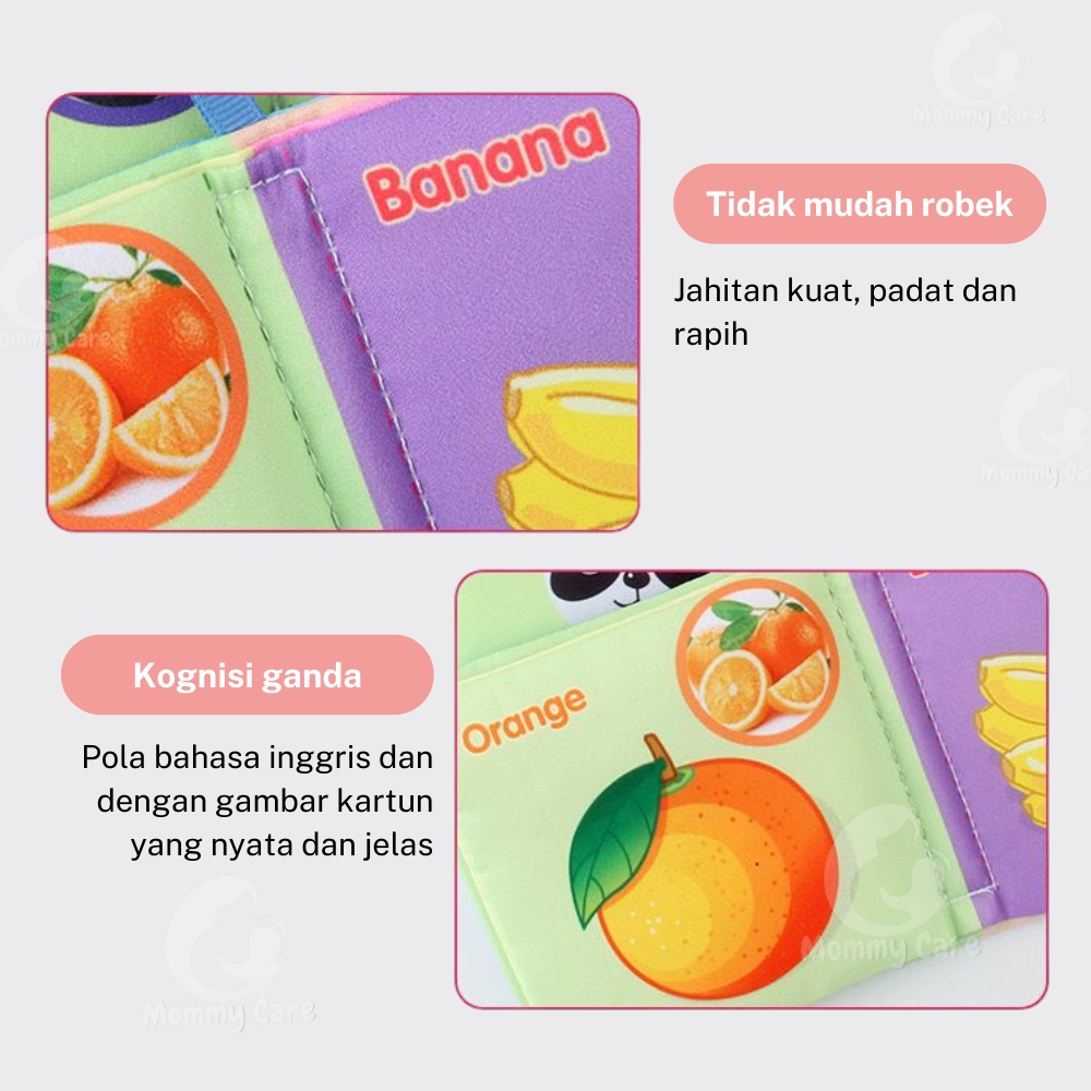 MOMMYCARE SOFTBOOK BUKU BANTAL MAINAN BAYI BUKU BAYI SOFT BOOK BUKU KAIN BUKU BANTAL EDUKATIF