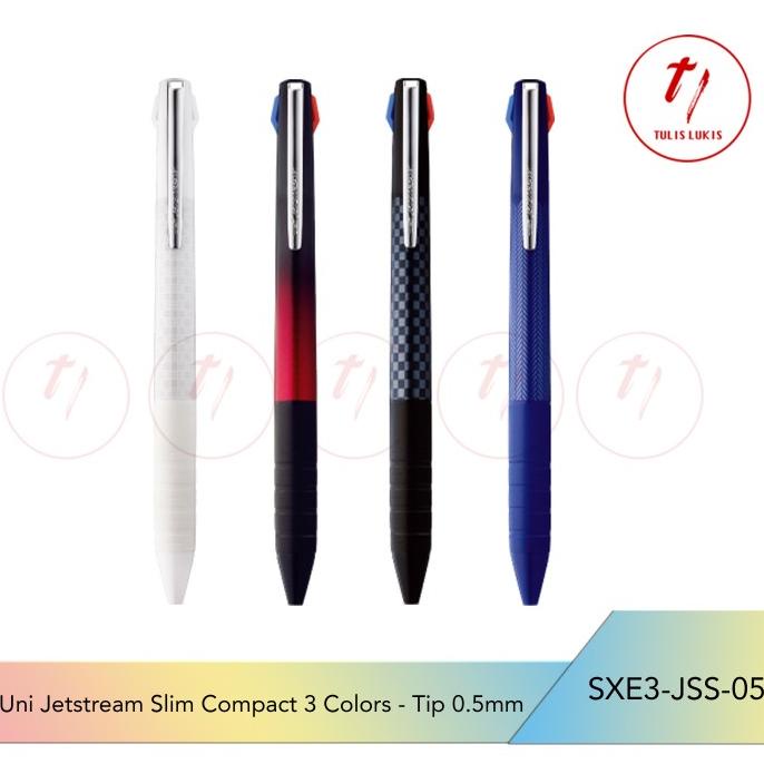 

[COD] Uni Jetstream Slim Compact 3 Colors Multipen 0.5 mm SXE3-JSS-05 BERMUTU Kode 1353