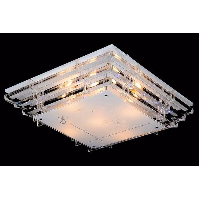 lampu hias plafon rumah kamar tidur minimalis led size 50 cm remote ready
