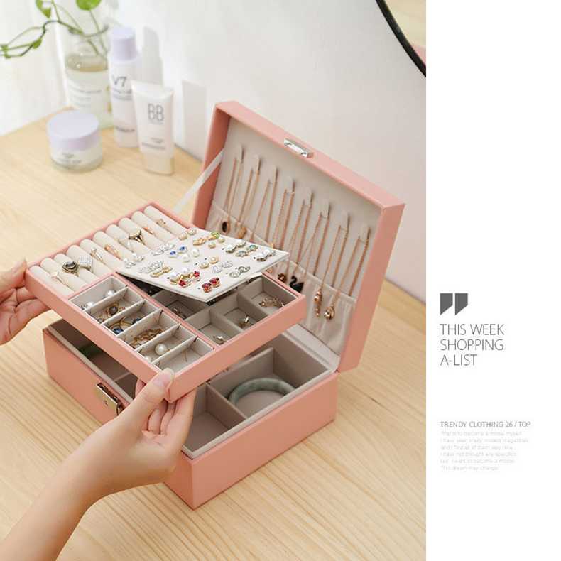 BLOONG Kotak Penyimpanan Perhiasan Storage Case Display 2 Layer ZUZ-01 ( Al-Yusi )