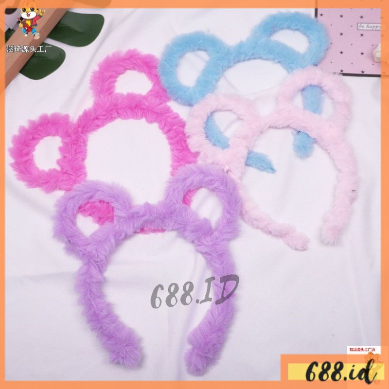 [688.id] Bando Bulu Bentuk Kuping Beruang Korea Kekinian Karakter Telinga BDO 02