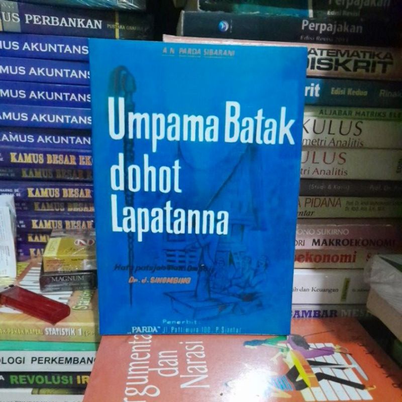 buku budaya batak[umpama Batak dohot Lapatanna]