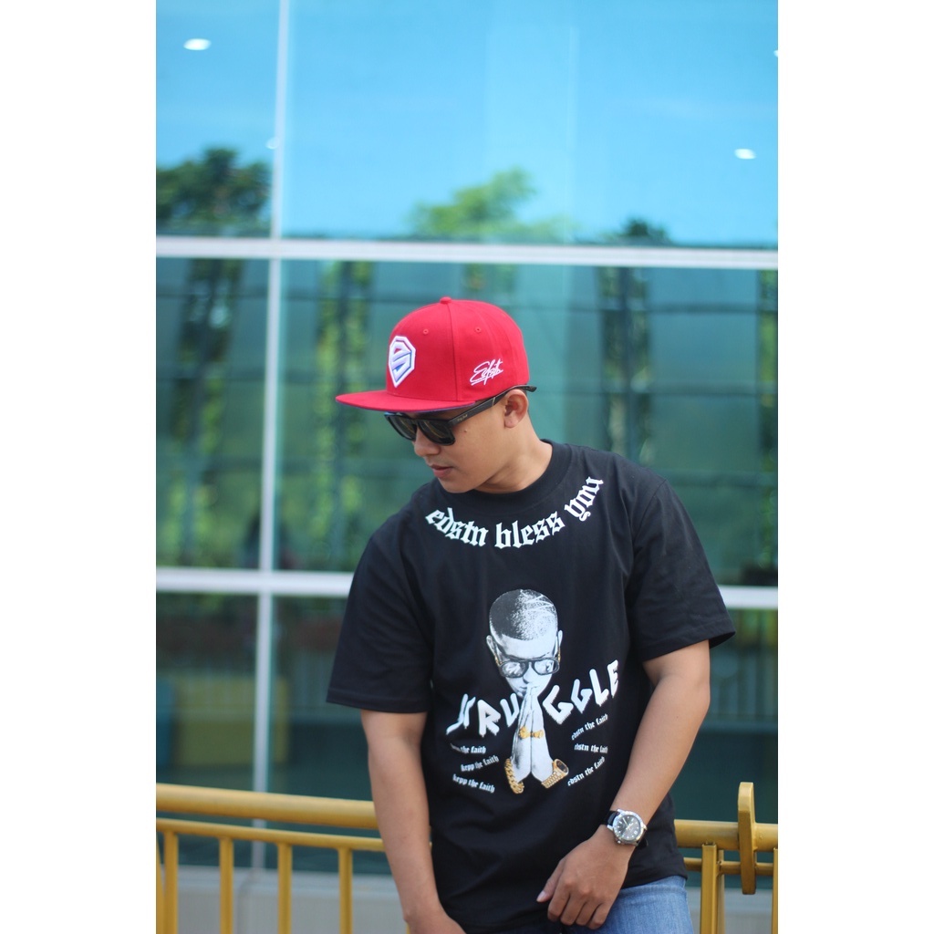 EDDOSTYN Oversized T-Shirt Black 100% Cotton