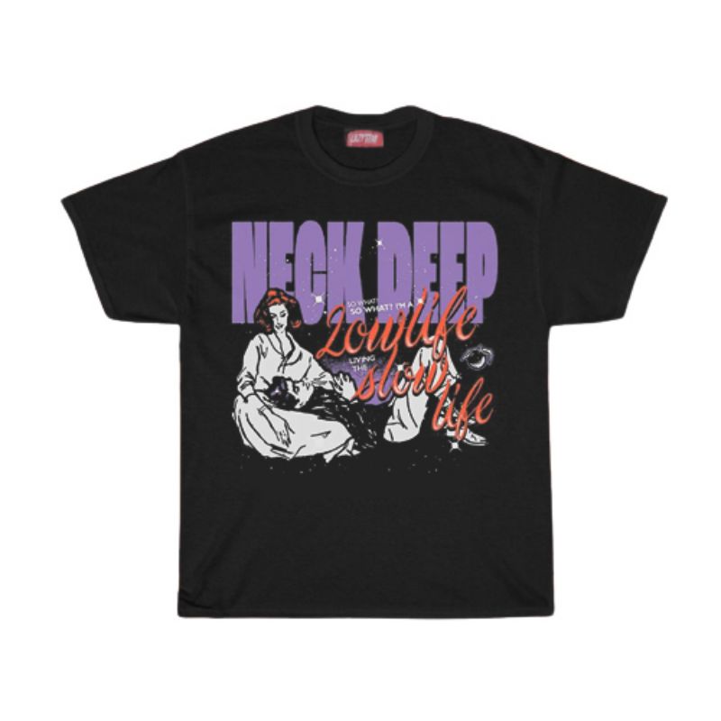 KAOS / T SHIRT / NECKDEEP / KAOS BAND NECKDEEP LOWLIBE SLOW LIFE