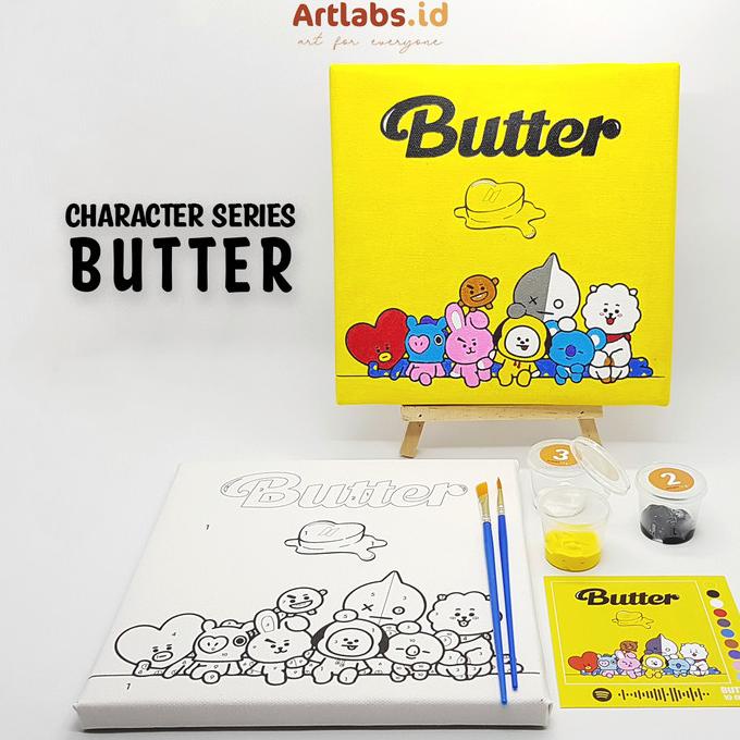 

[COD] BUTTER BT21 - Paint By Number 10 Color [Character Series]|Painting Kit NEW Kode 690