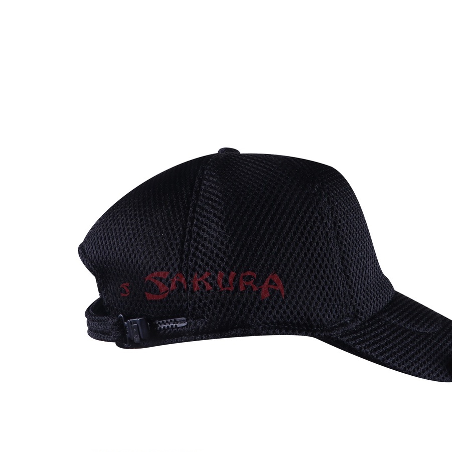 Topi Binmas Merah putih Jaring Warna Hitam