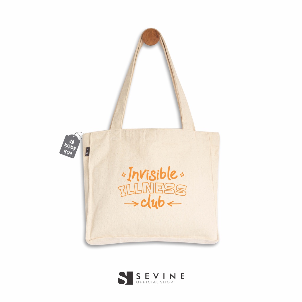 Sevine Totebag Kanvas Daisy Tas Wanita Tote Bag Kantong Laptop Kuliah Sekolah Kerja Danish Pastel Quotes Aesthetic - KO