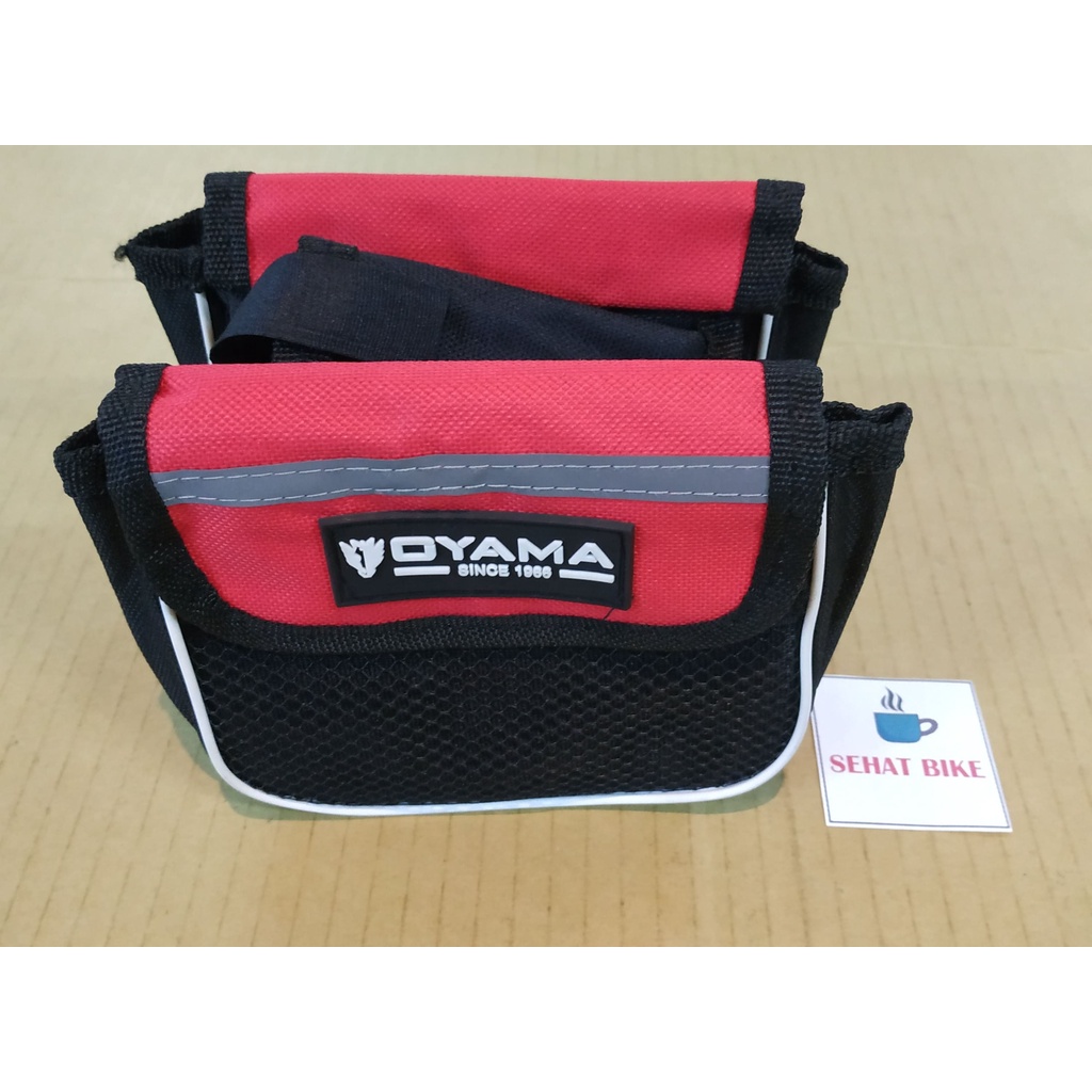 Tas Frame Sepeda OYAMA Black Red