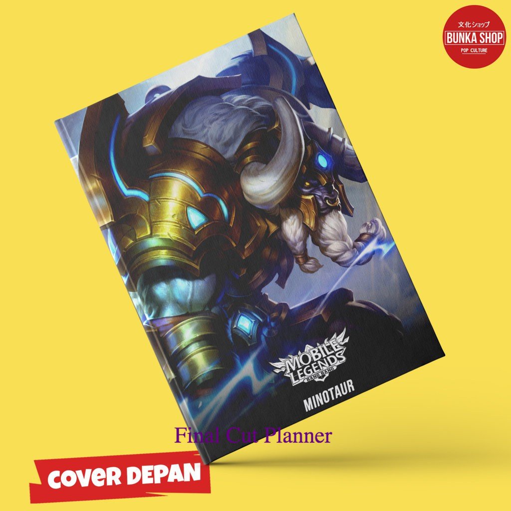 

Note Book Game Mobile Legends Minotaur Hardcover A5 Buku Catatan Tulis Murah .