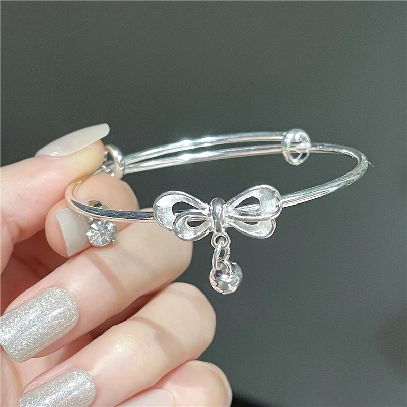 We Flower Gelang Bangle Desain Hello Kitty Melody Kuromi Warna Silver Untuk Pria Dan Wanita