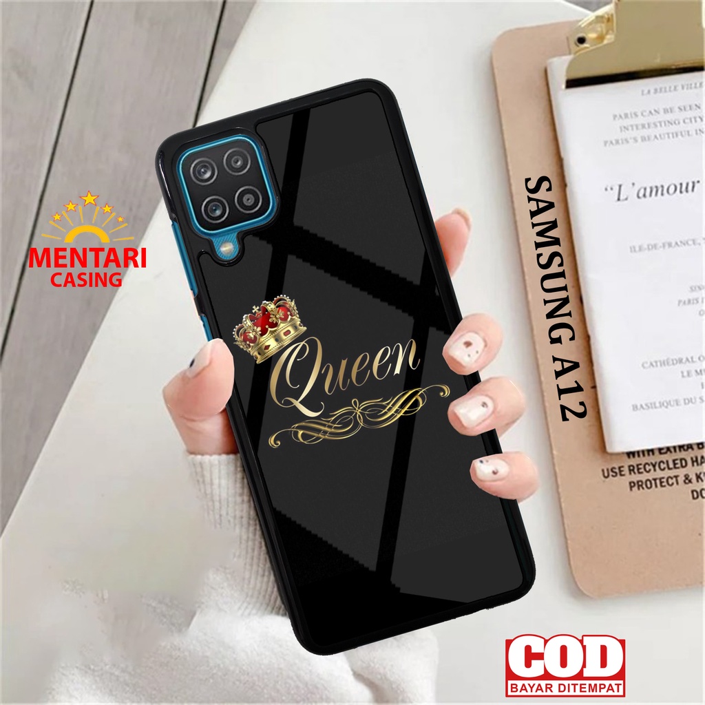 Case SAMSUNG A12 CASING SAMSUNG A12 [ KING ] Mentari casing case hp kondom hp case custom case casin