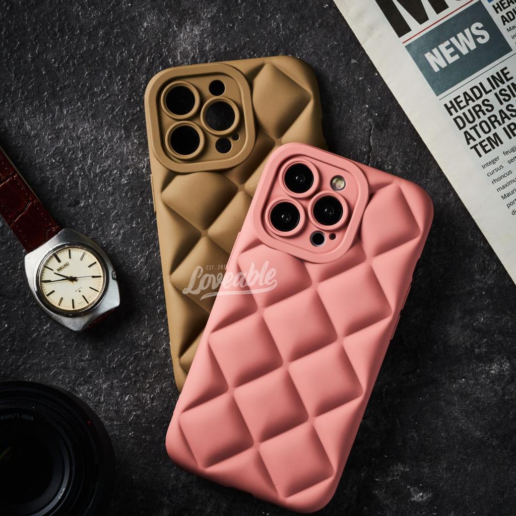 diamond puff case for 14 pro max