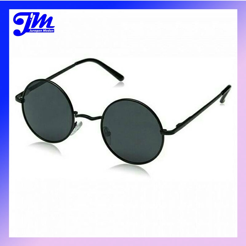 [Ready Stock] Kacamata hitam Kacamata Bulat Hitam Kacamata Korea Kacamata Hits Kacamata Boboho AF004