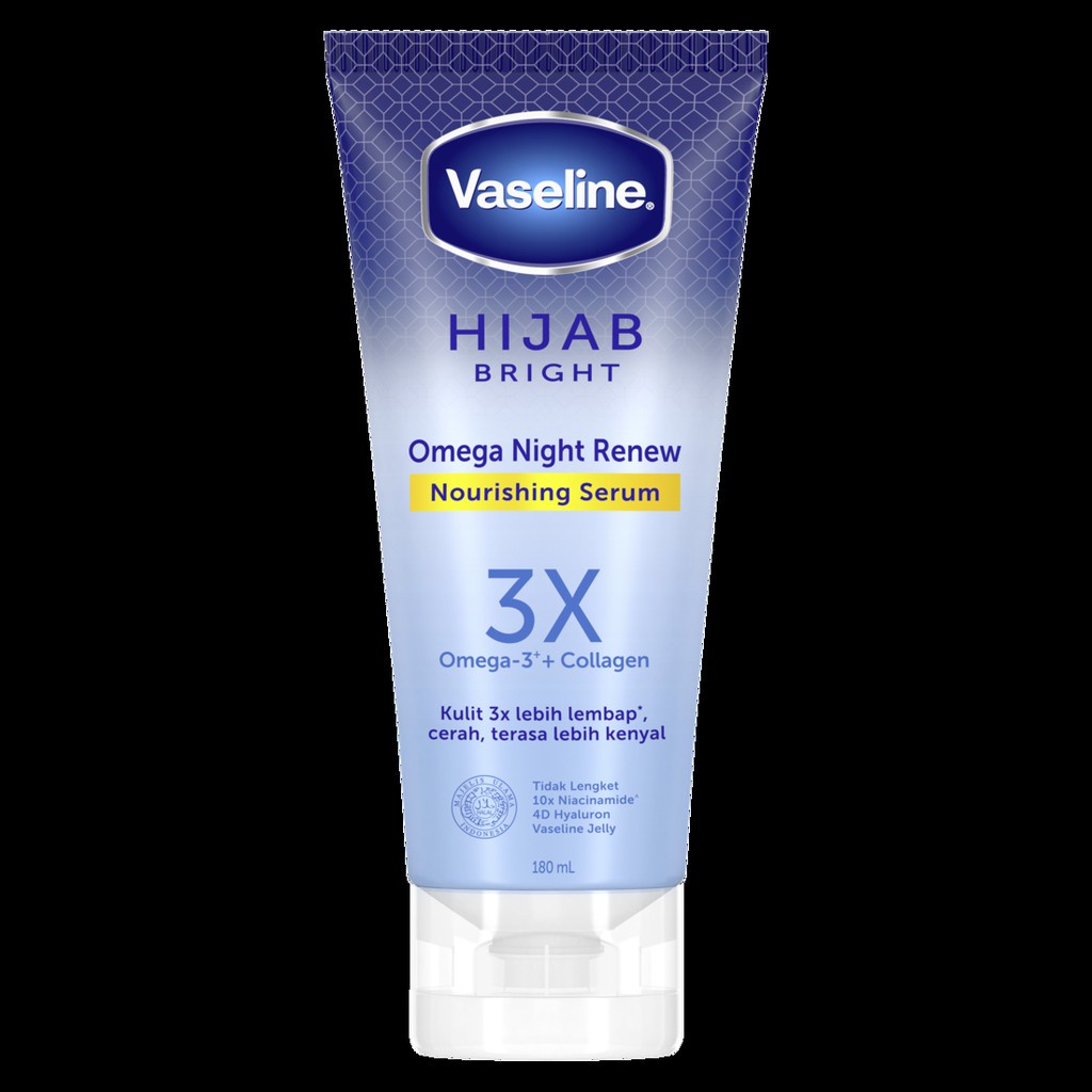 Vaseline Hijab Body Serum Omega Night Renew