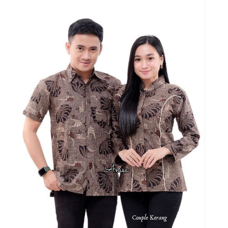 Batik Couple Modern Baju Batik Wanita Modern Atasan Batik Kerja Wanita Blouse Batik M L XL XXL Seragam Batik Kantor Batik Alina