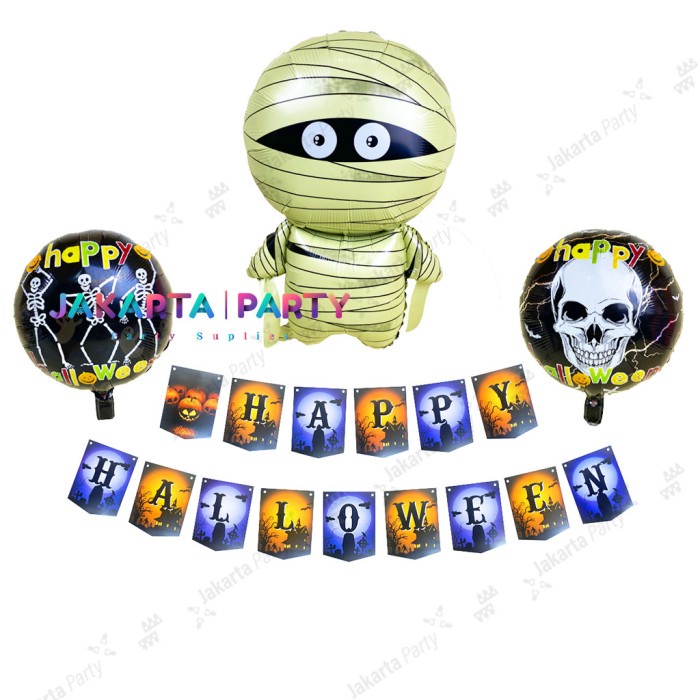 Paket Dekorasi Halloween #13 / Paket Set Balon Halloween