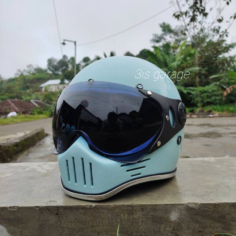 HELM CUSTOM SIMPSON M30 CAKIL KLASIK RETRO