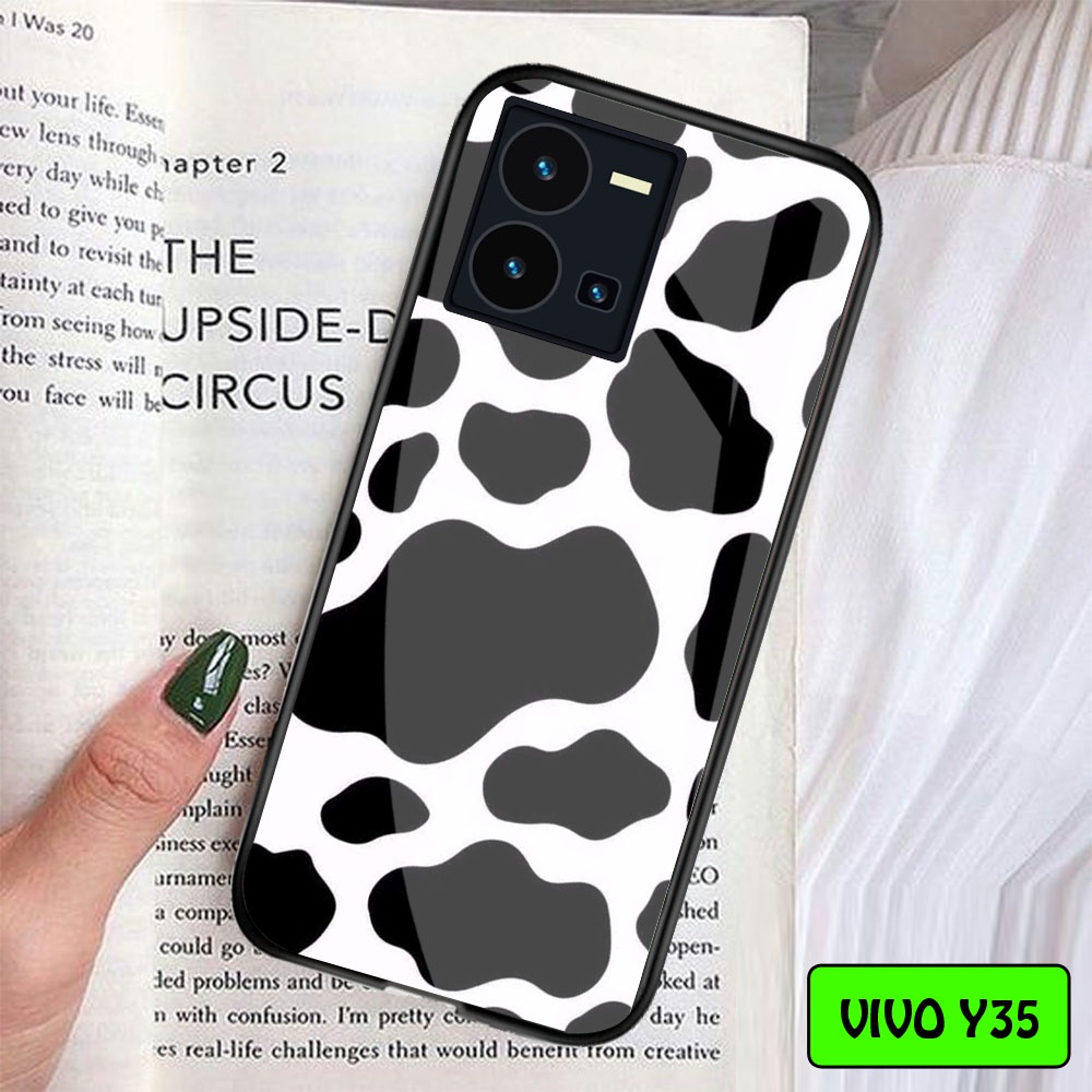 Softcase Glass Vivo Y35 - Case Vivo Y35 - Case Lucu - case Vivo Y35 - kesing Vivo Y35 - softcase Viv