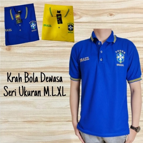 kaos bola piala dunia//kaos polo shirt pria dan wanita lengan pendek/polo bordir piala dunia/ready s