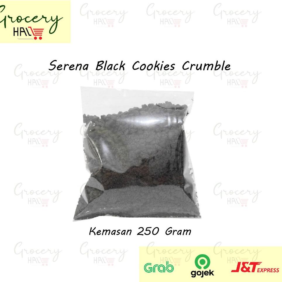 

Hemat Keras--SERENA BLACK COOKIES CRUMBLE 250 GRAM ( CRUMBLE OREO MERK SERENA )