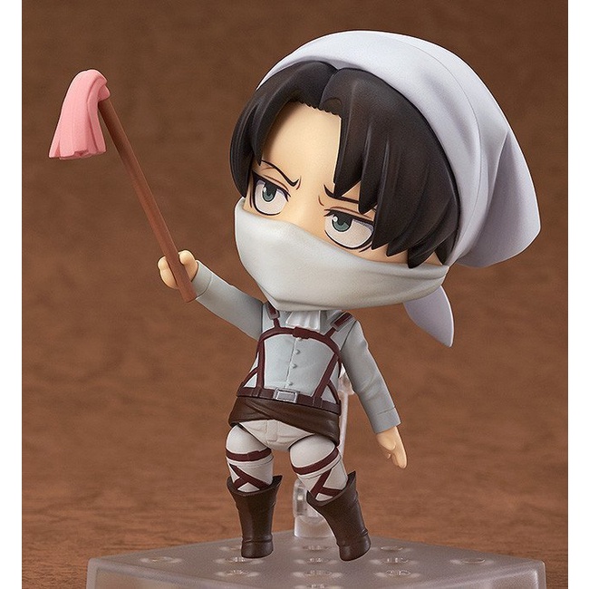Nendoroid 417 KWS Levi Ackerman Cleaning Version Attack on Titan Shingeki No Kyojin Action Figure An