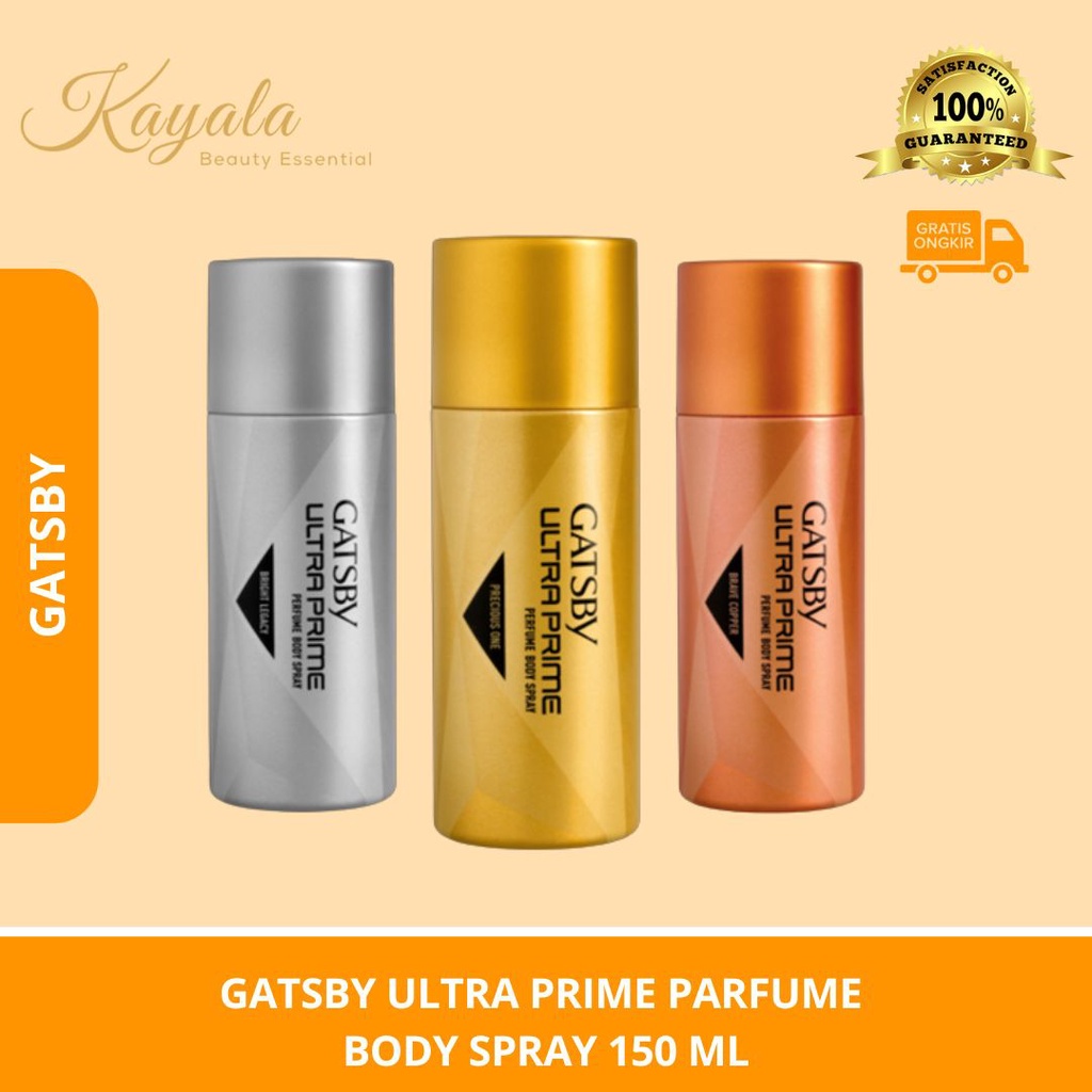 GATSBY ULTRA PRIME PARFUME BODY 150 ML - PARFUME GATSBY - PARFUME COWOK - PARFUM TAHAN LAMA