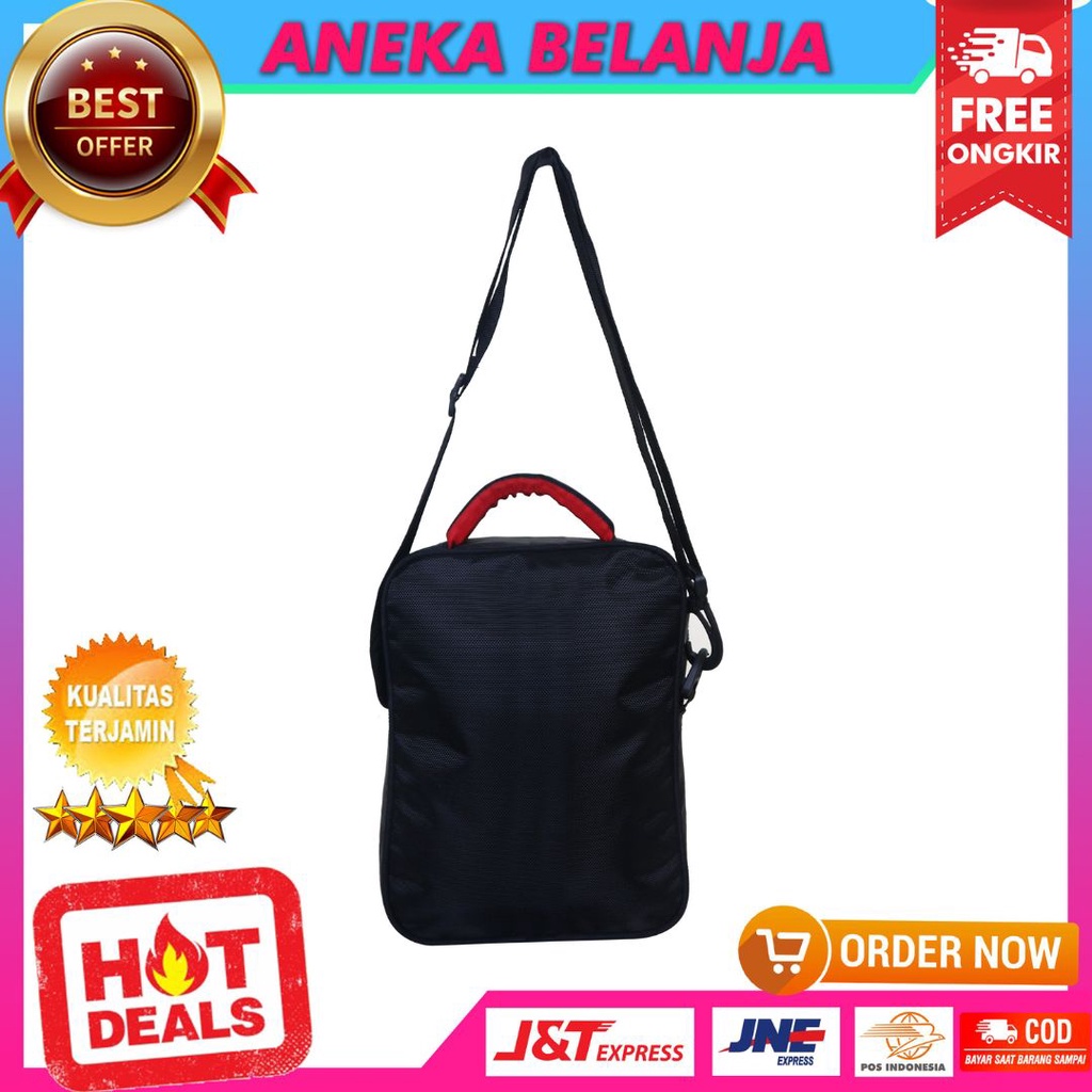 Tas Selempang Sling Bag Hitam Laki laki Pria Hangout Wisata Kuat Awet