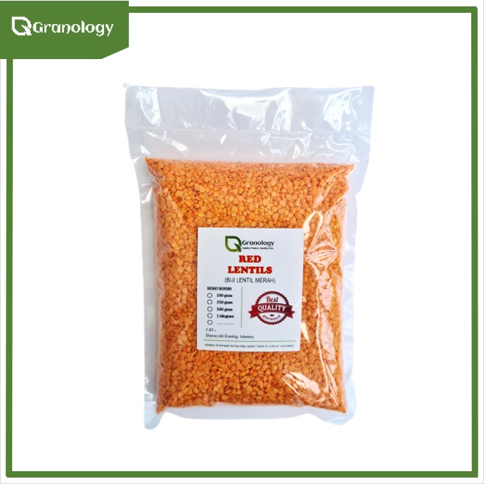 Kacang Lentil Merah / Red Lentil (1 kilogram) by Granology