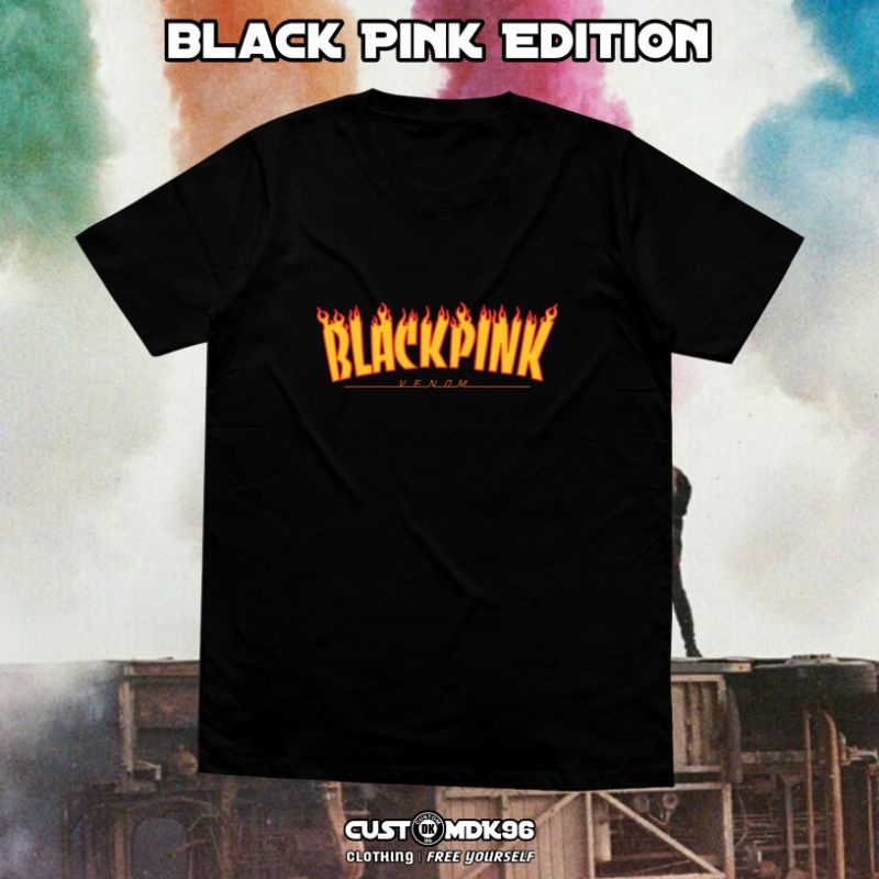 Kaos Blackpink K-Pop Polos Baju Pria Wanita Kekinian