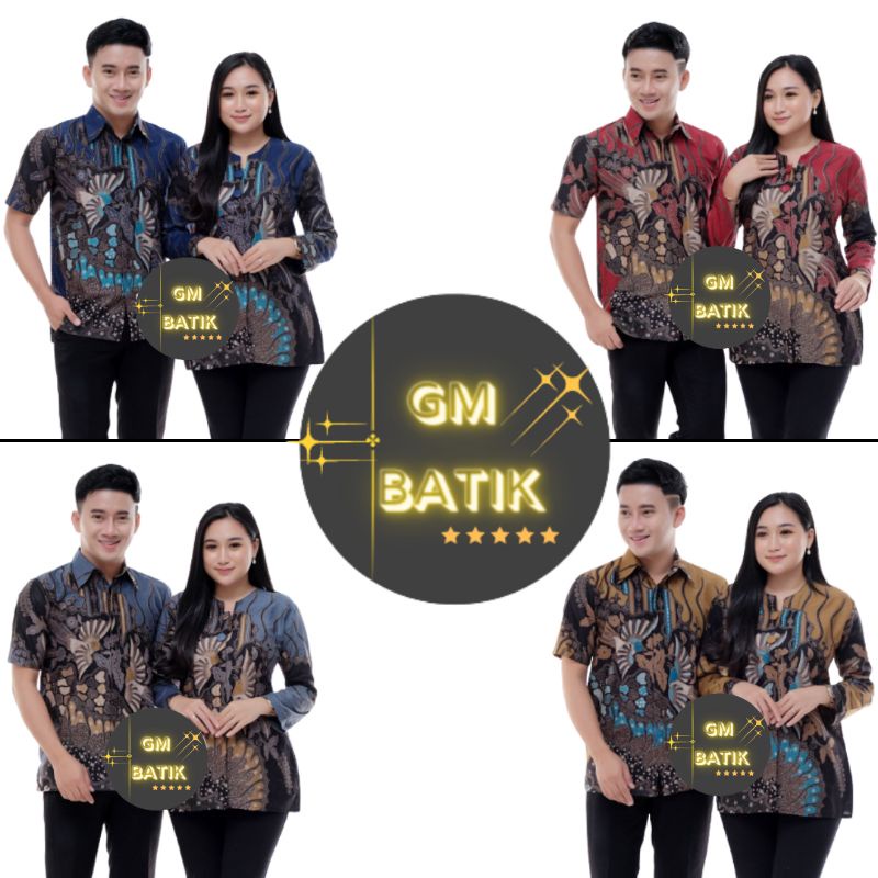 Batik Couple | Baju Batik Couple | Batik Couple Modern | Batik Tunik Couple | Blouse Kemeja Pasangan