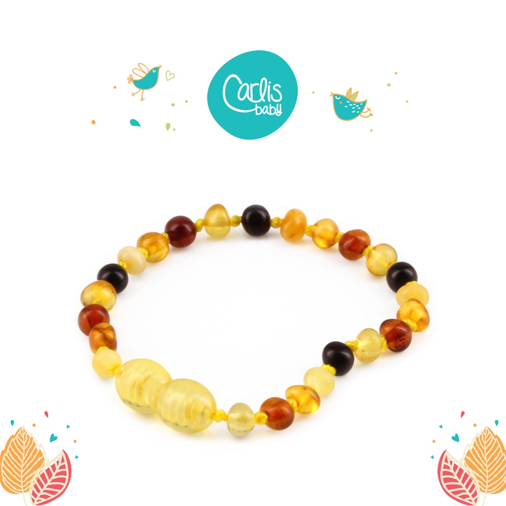 XB43M1 Kalung dan Gelang Amber Tumbuh Gigi Bayi By Carlis Baby