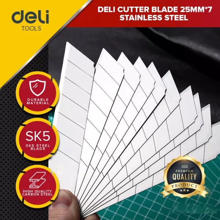

Pemotong Deli Cutter / Isi Ulang Cutter Sk5 10Pcs Tajam Dan Anti Karat Dl-Dp05