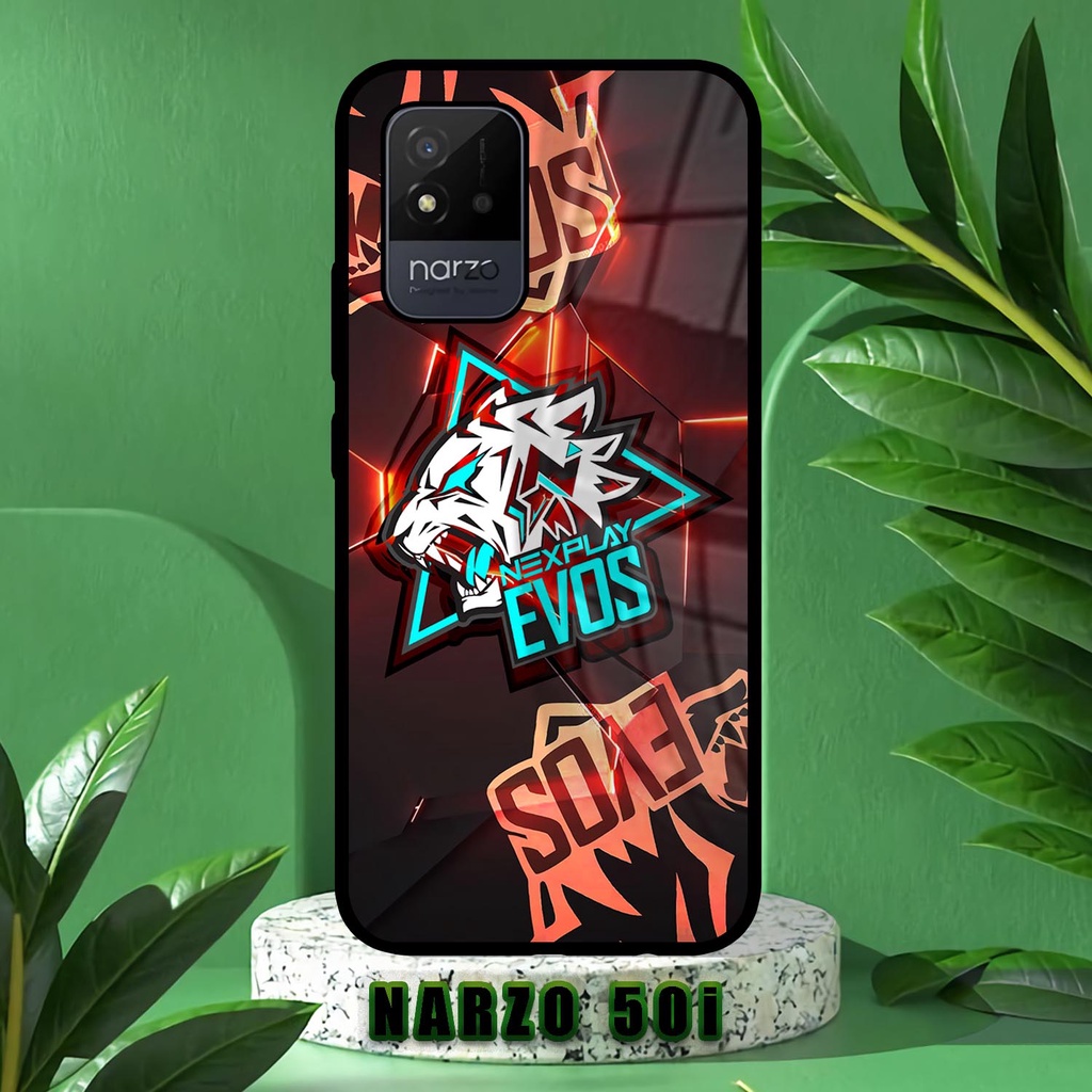 Case Kilau Realme Narzo 50i | Narzo 50i | Casing Hp Realme | Pelindung Smartphone | Motif Evos