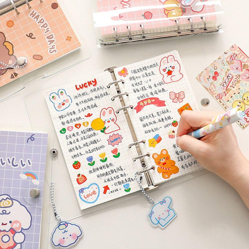 Mxbeauty Loose-leaf Notebook Tahan Air Kreatif Alat Tulis Sekolah DIY Scrapbook Tulisan Bantalan Kartun Handbook