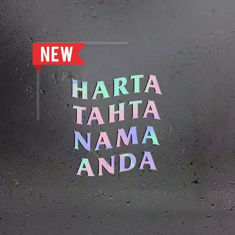 

stiker harta tahta stiker viral stiker kata kata hologram