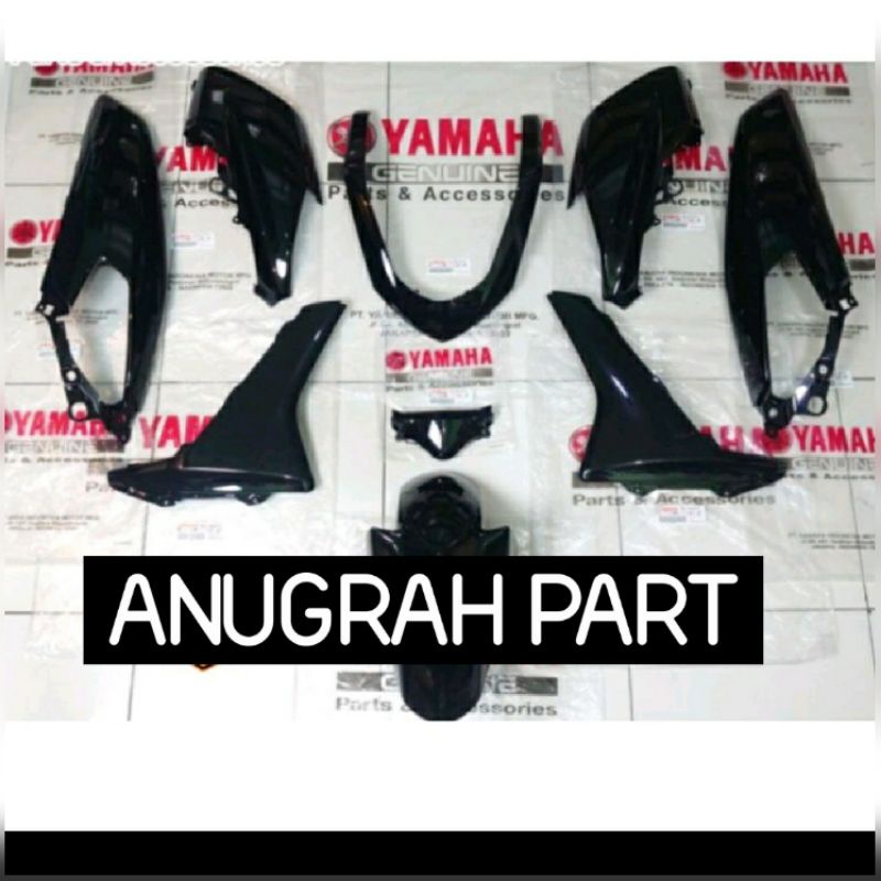 Paket Full Set Body Halus Nmax N-Max Old Lama 2015-2019 Hitam Glossy asli Original Yamaha