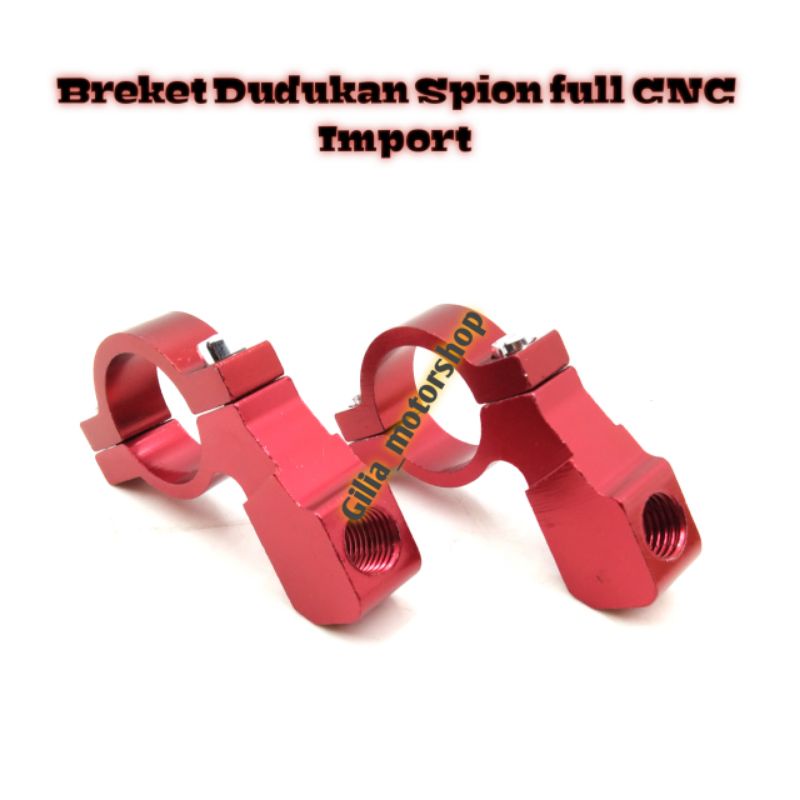 Breket Dudukan spion full CNC Import Kleman Dudukan spion Universal Motor honda