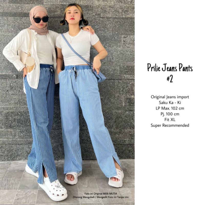 PRILIE JEANS PANTS #2 BY MUTIA / CELANA JEANS WANITA / Celana panjang jeans muslimah modern