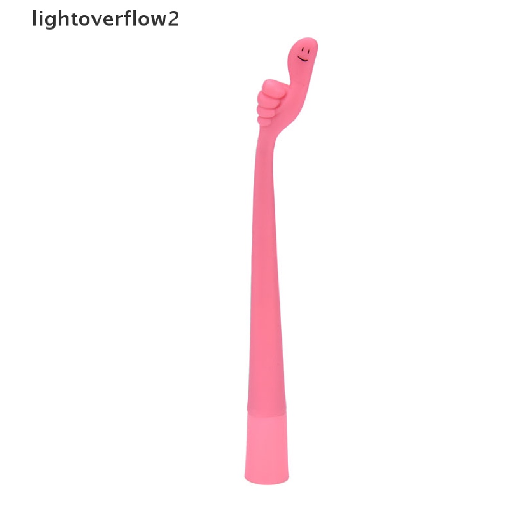(lightoverflow2) 1pc Bolpoin Bentuk Jari Motif Kartun Lucu Untuk Pelajar