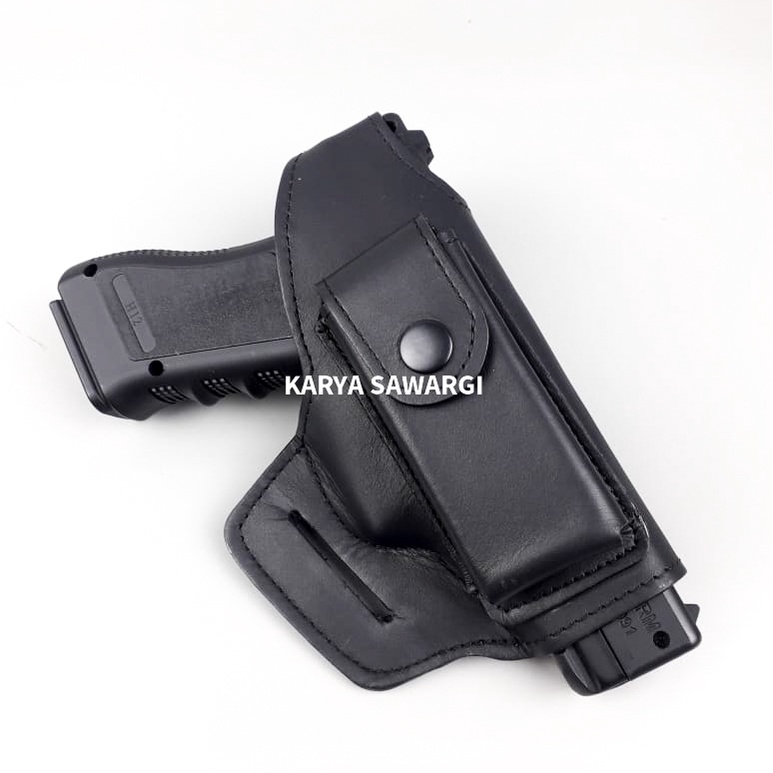 Holster Sarung pistol kulit Glock