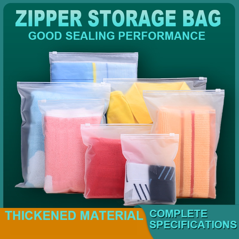 Foto Zipper Lock / Zipper Bag / Zipper Storage Bag / Travel Pouch Seebaguna / Zipper Pouch Traveling / Tempat Penyimpanan Travel Serbaguna